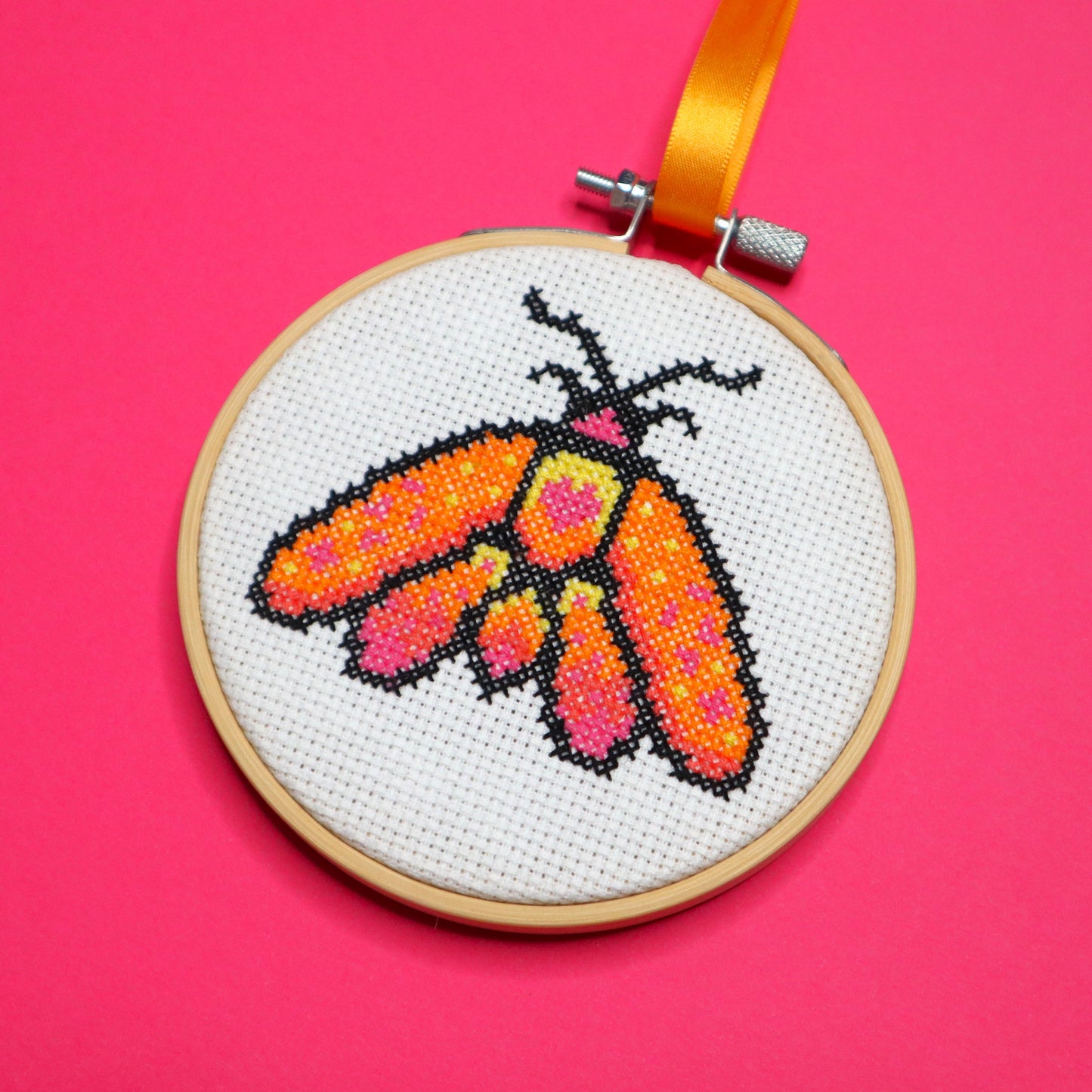 Love Moth Cross Stitch Pattern