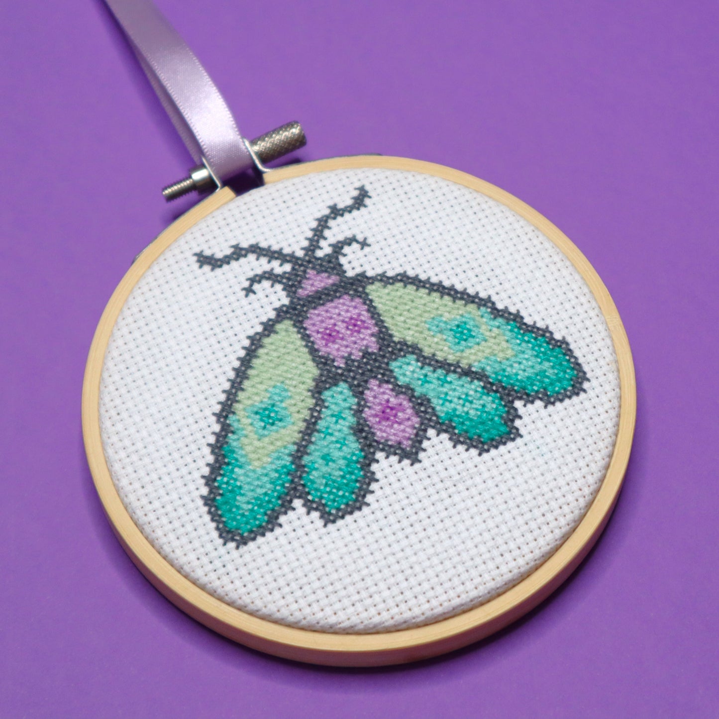 Skull Moth Cross Stitch Pattern