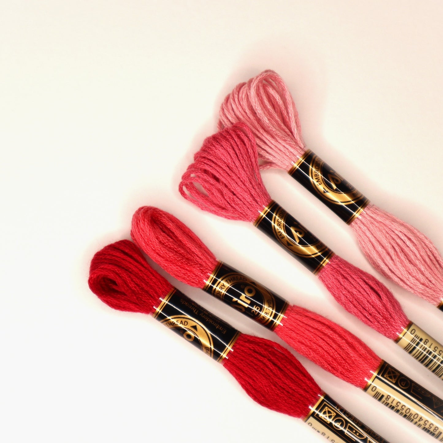 Embroidery Thread Pack- Dark Pink Mix