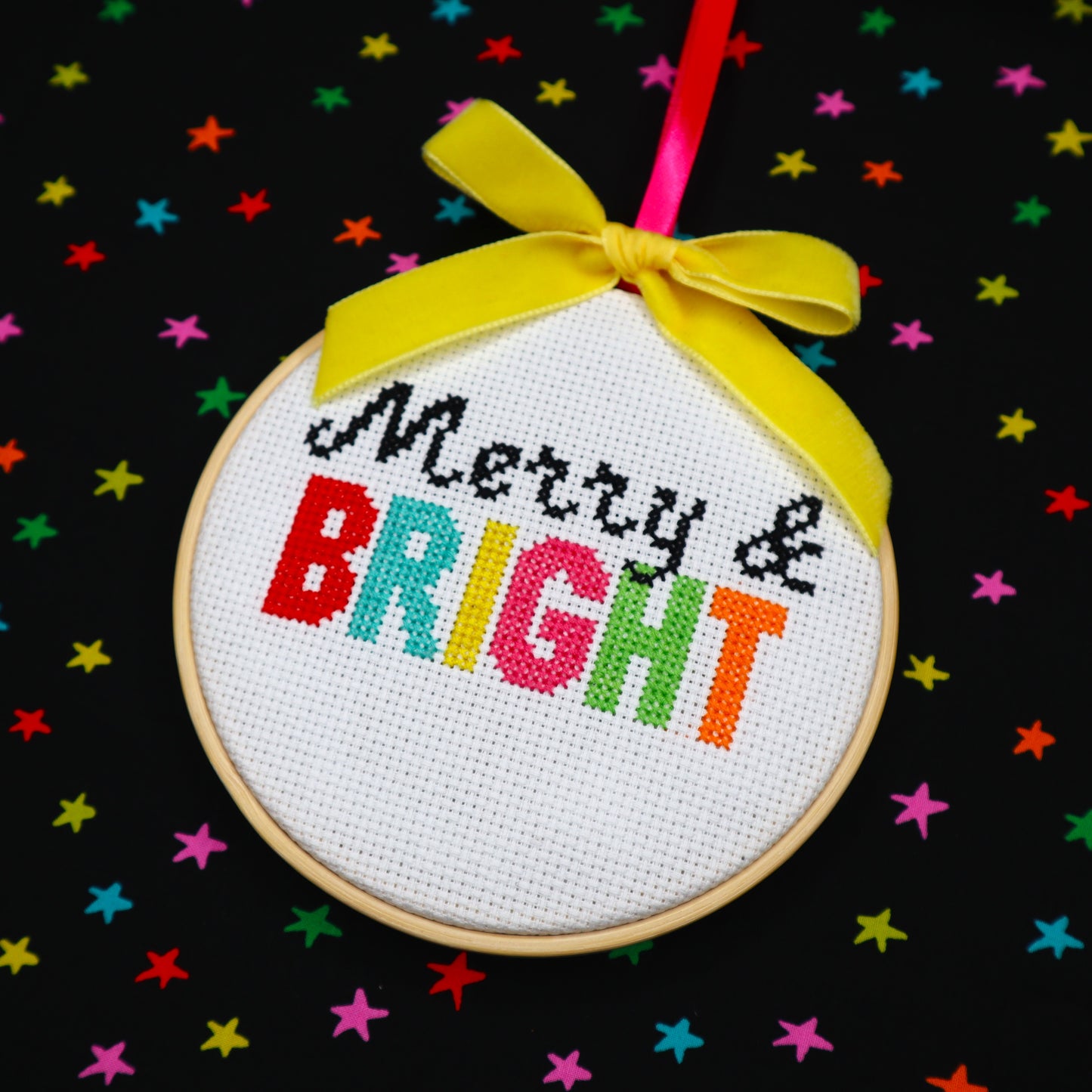 Merry & Bright Cross Stitch Pattern