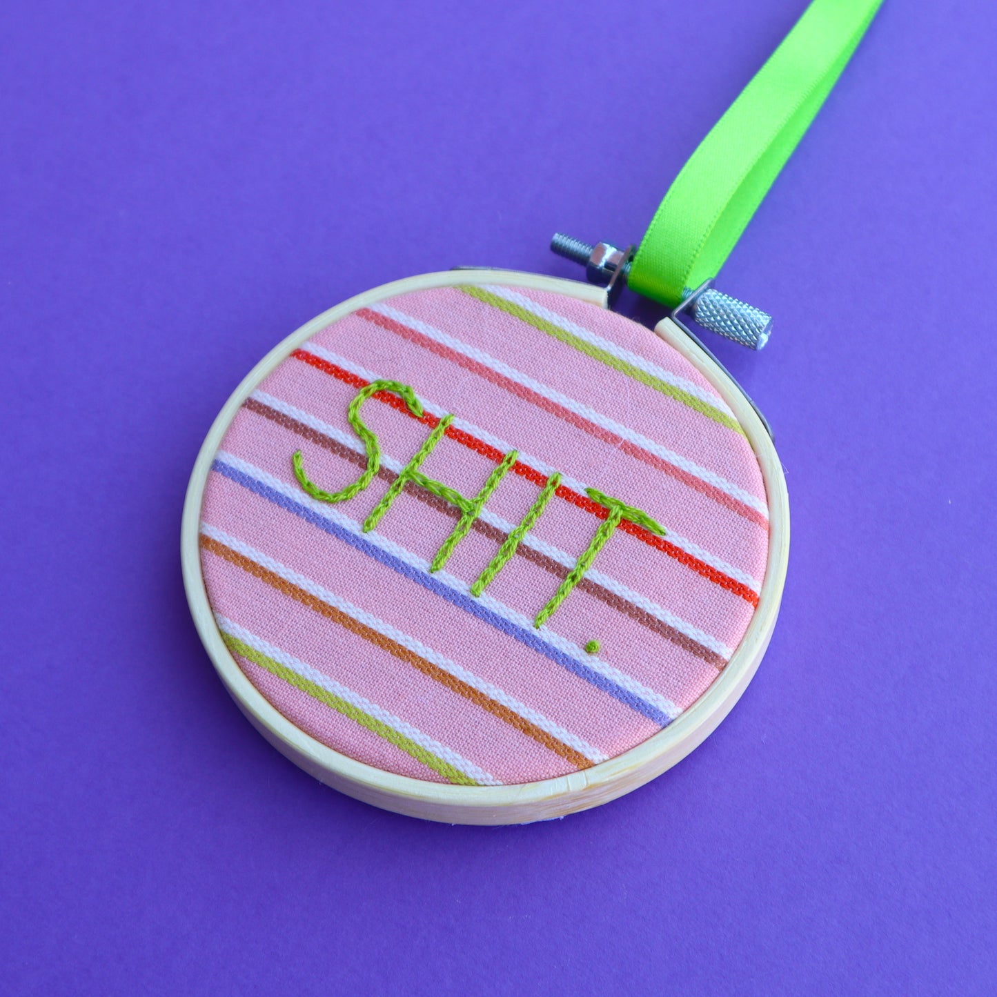 'Shit' Embroidered Hoop
