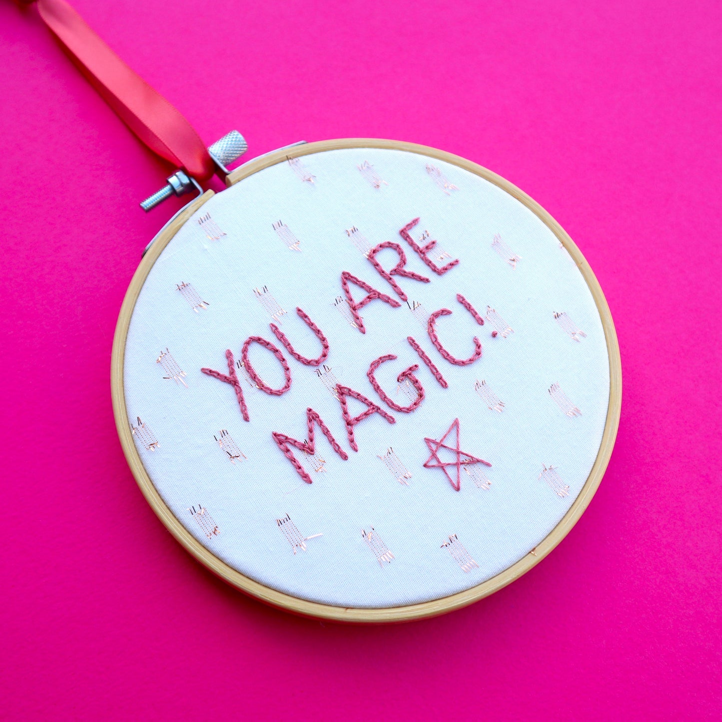 'You are Magic' Embroidered Hoop