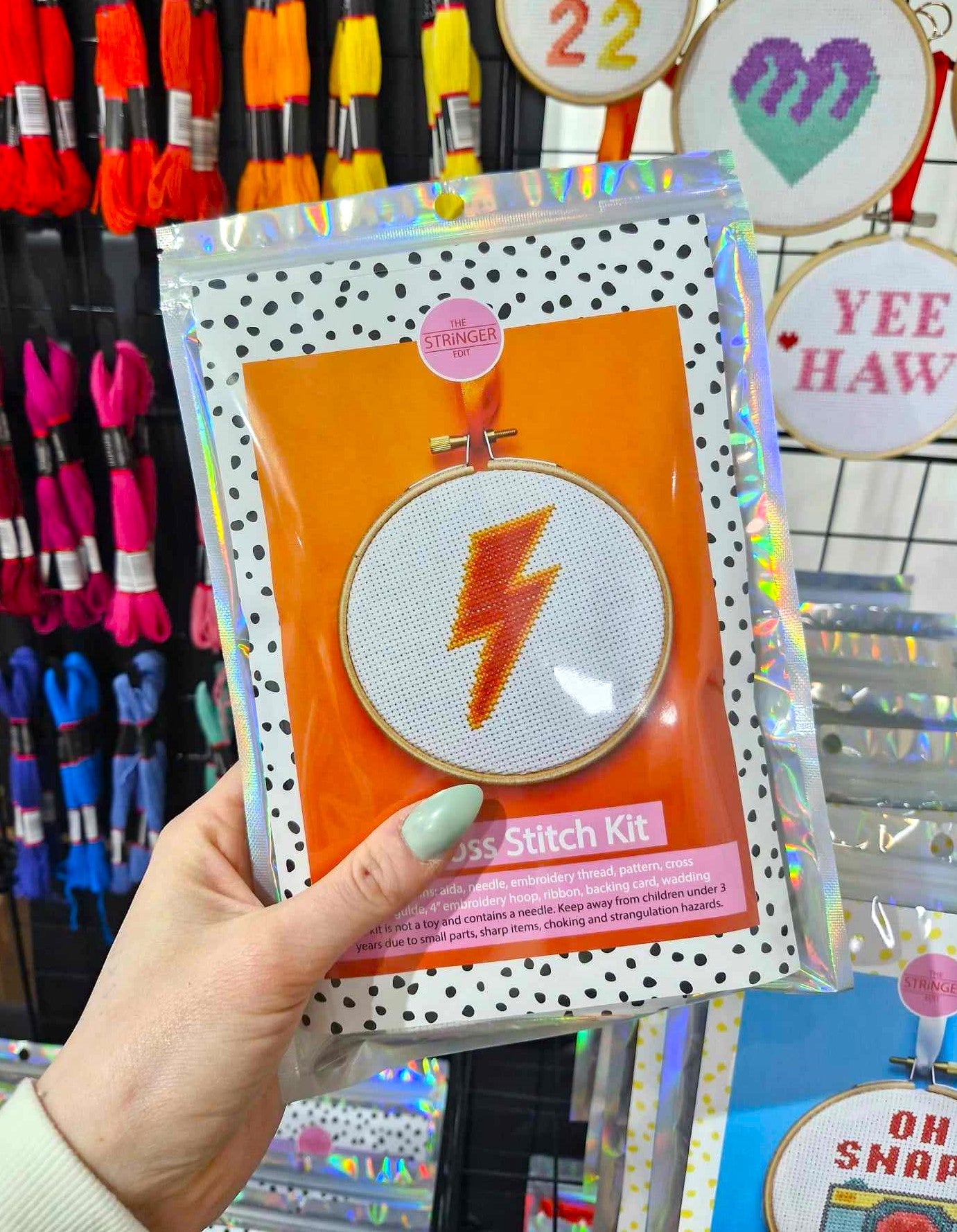 Lightning Bolt Cross Stitch Kit