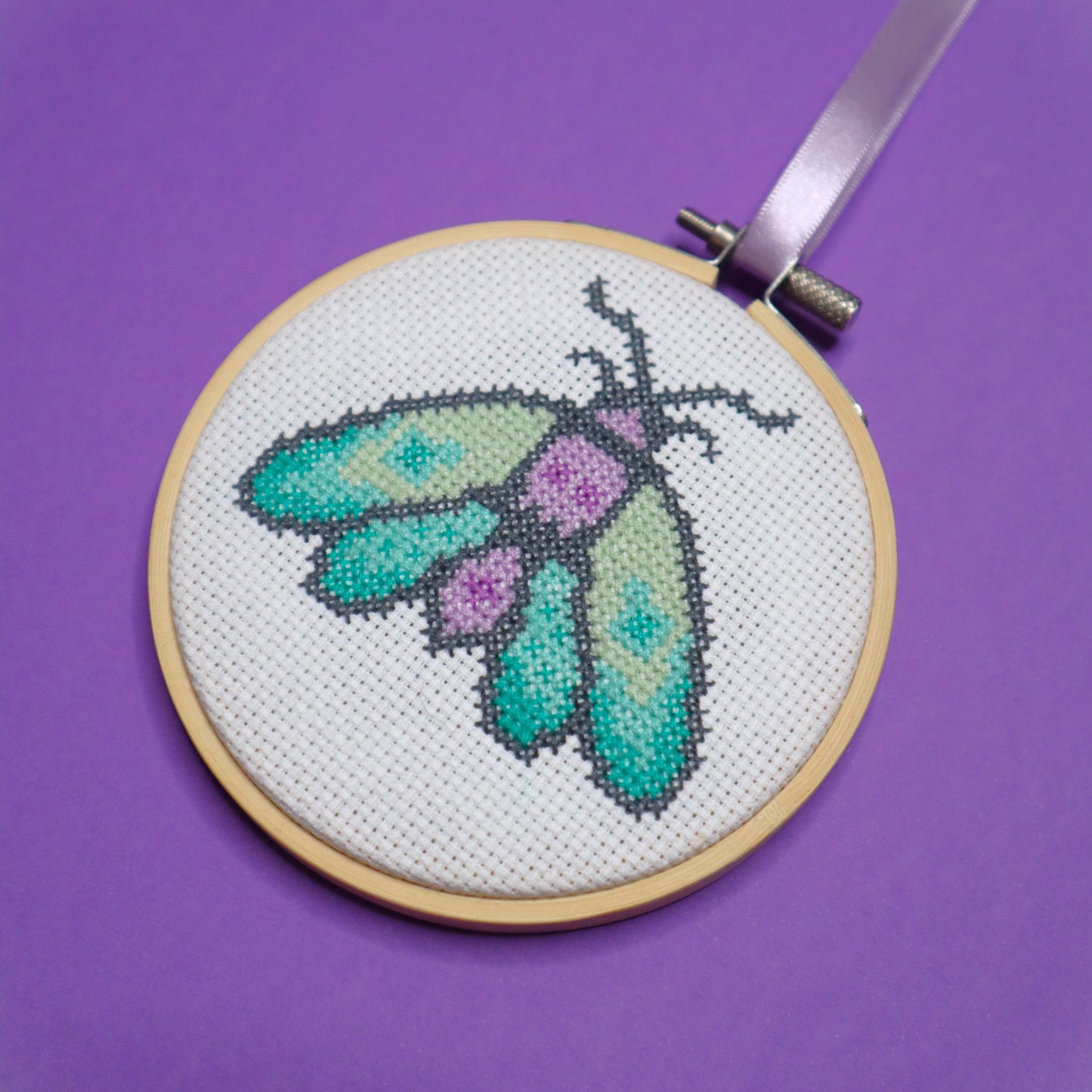 Skull Moth Cross Stitch Pattern