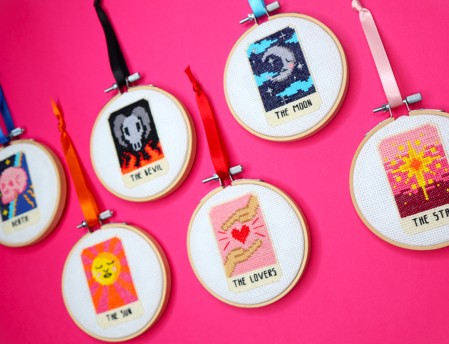 Pre-Order: Lovers Tarot Card Cross Stitch Kit