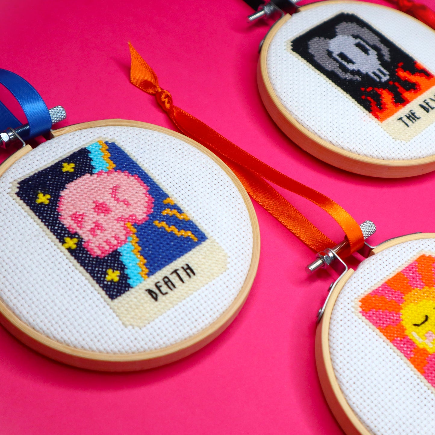 Pre-Order: Death Tarot Card Cross Stitch Kit