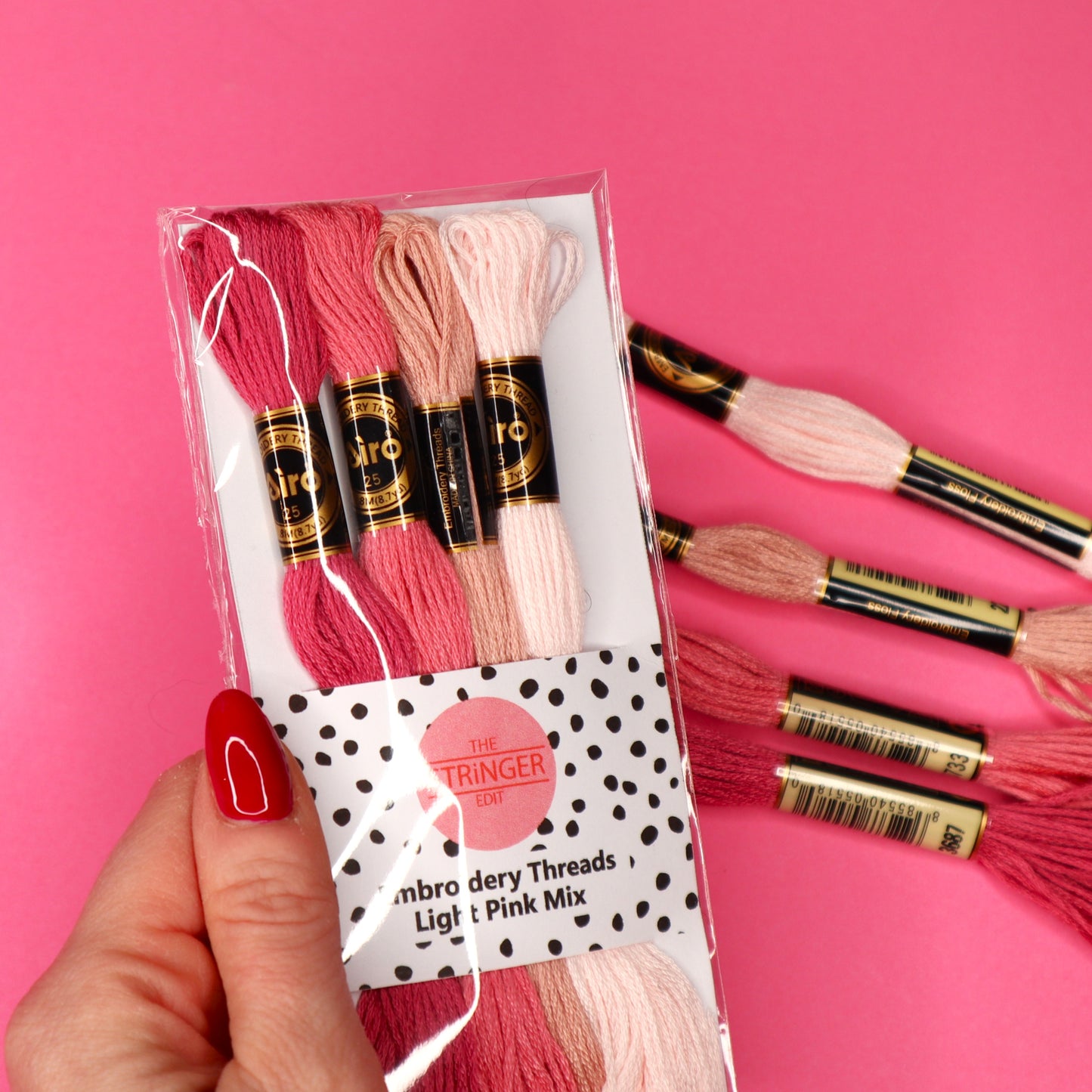 Embroidery Thread Pack- Light Pink Mix