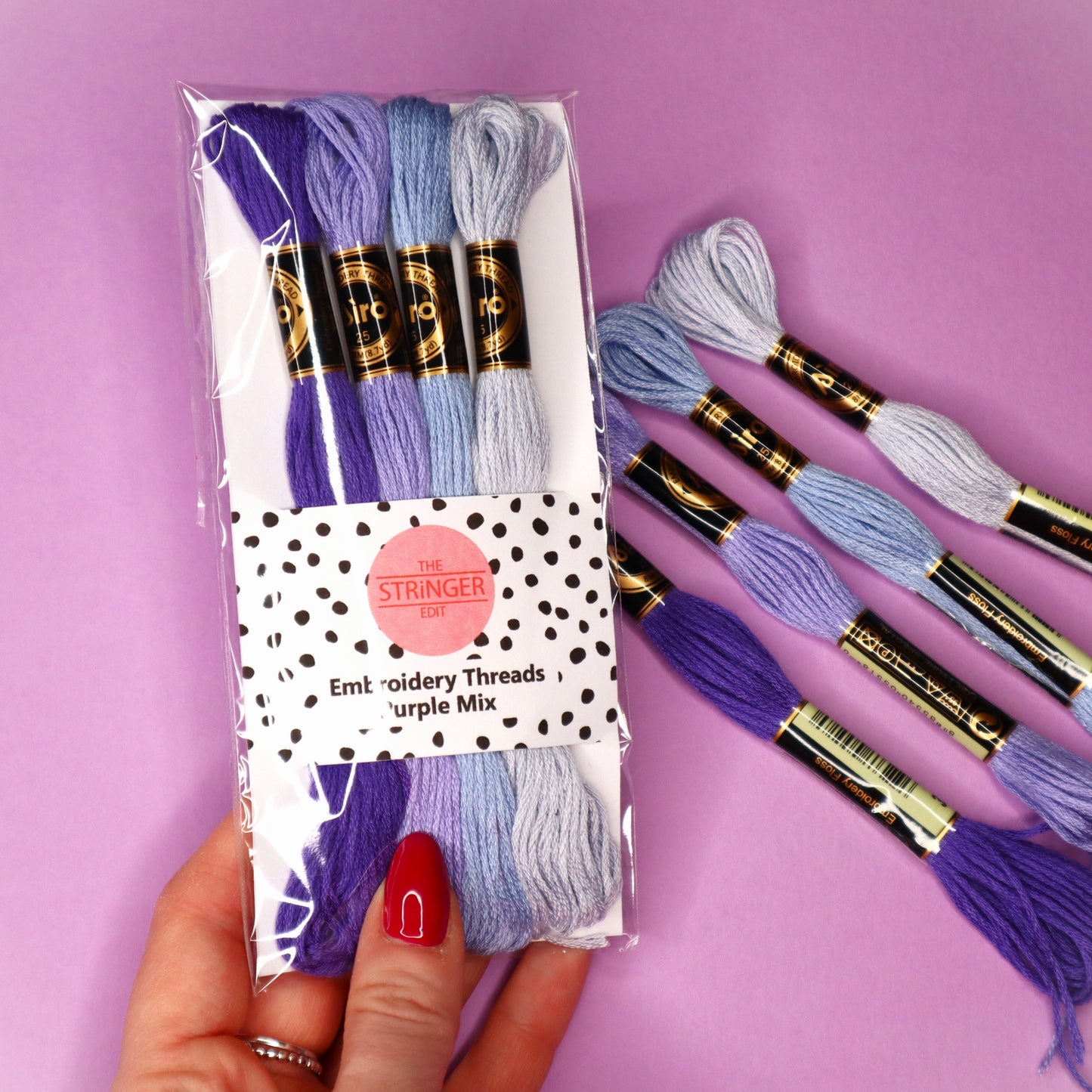 Embroidery Thread Pack- Purple Mix