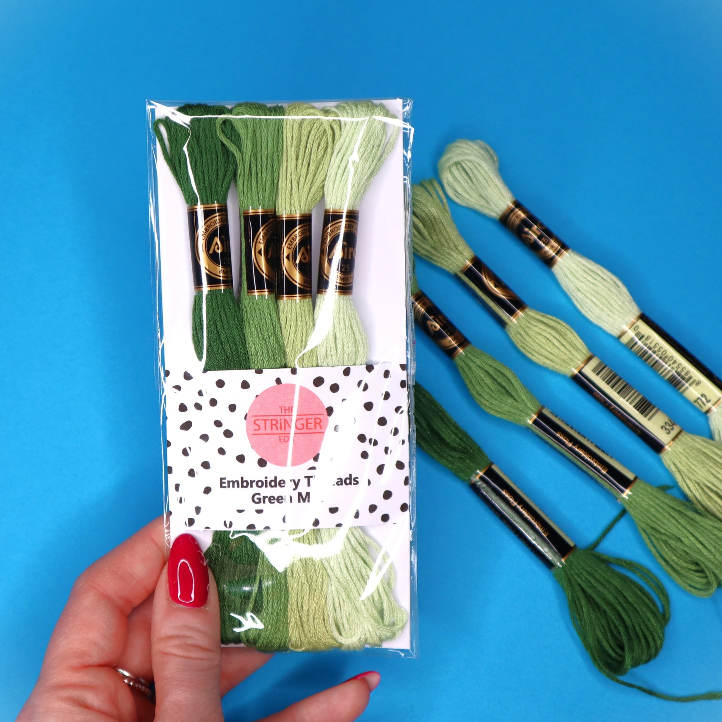 Embroidery Thread Pack- Green Mix