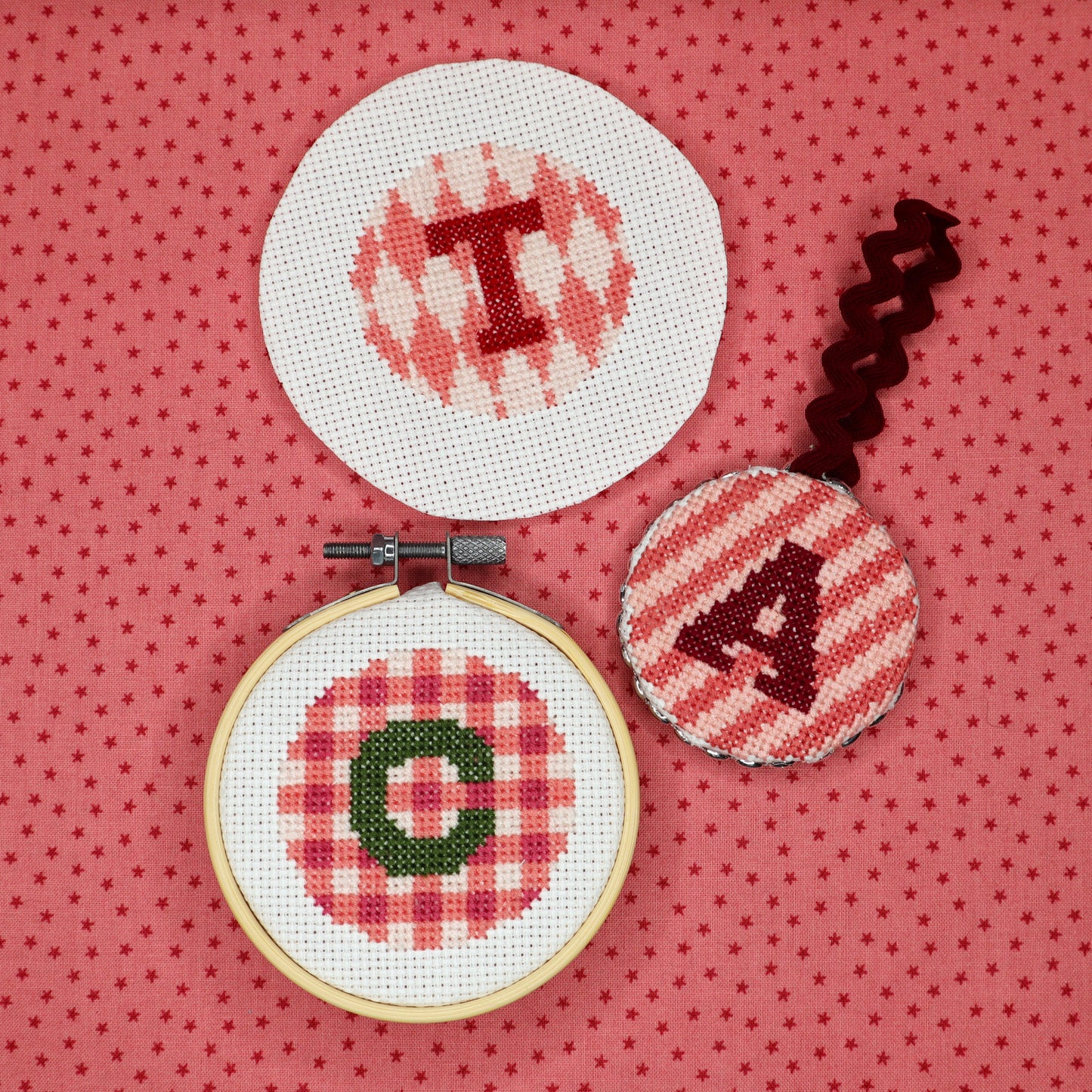 Striped Alphabet Cross Stitch Patterns
