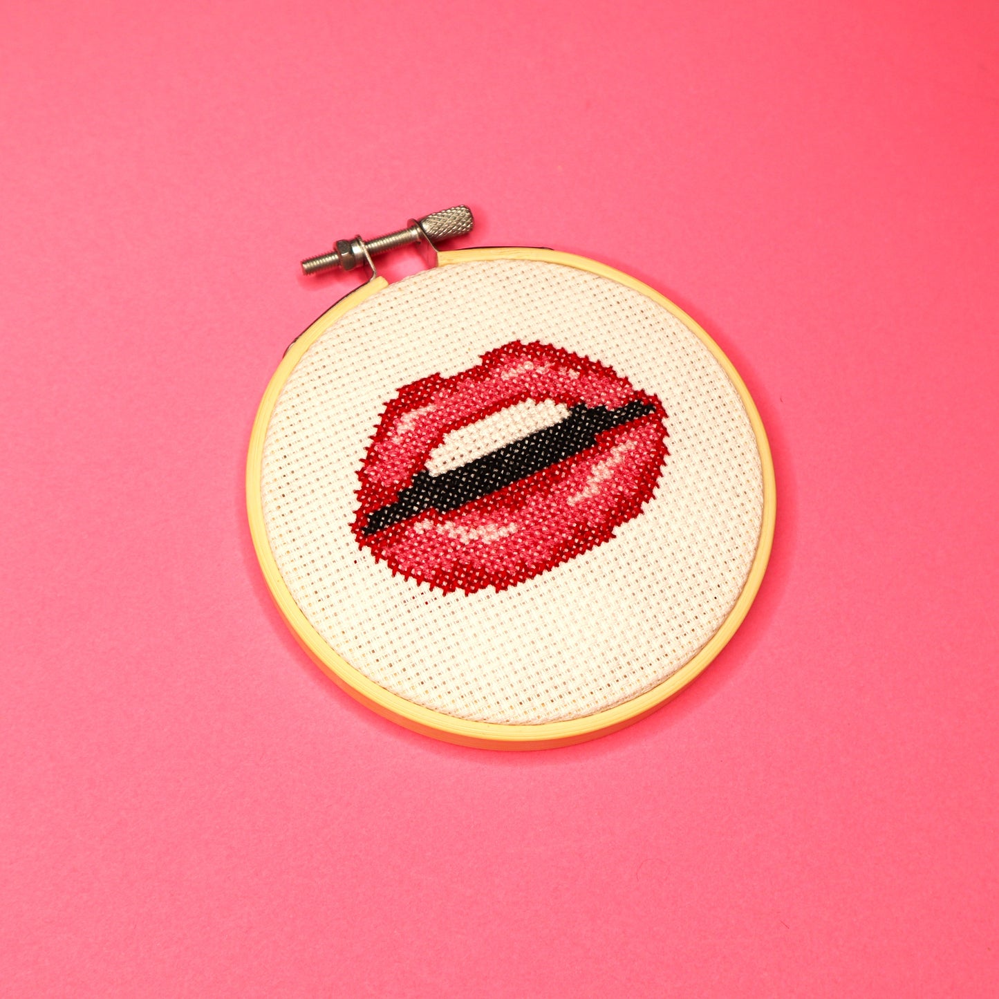 Lips Cross Stitch Pattern