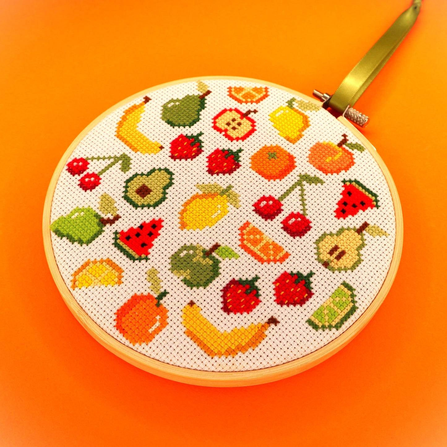 Fruit Medley Cross Stitch Pattern