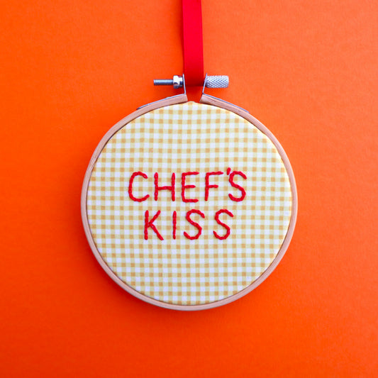 Custom Embroidered Hoop- Small