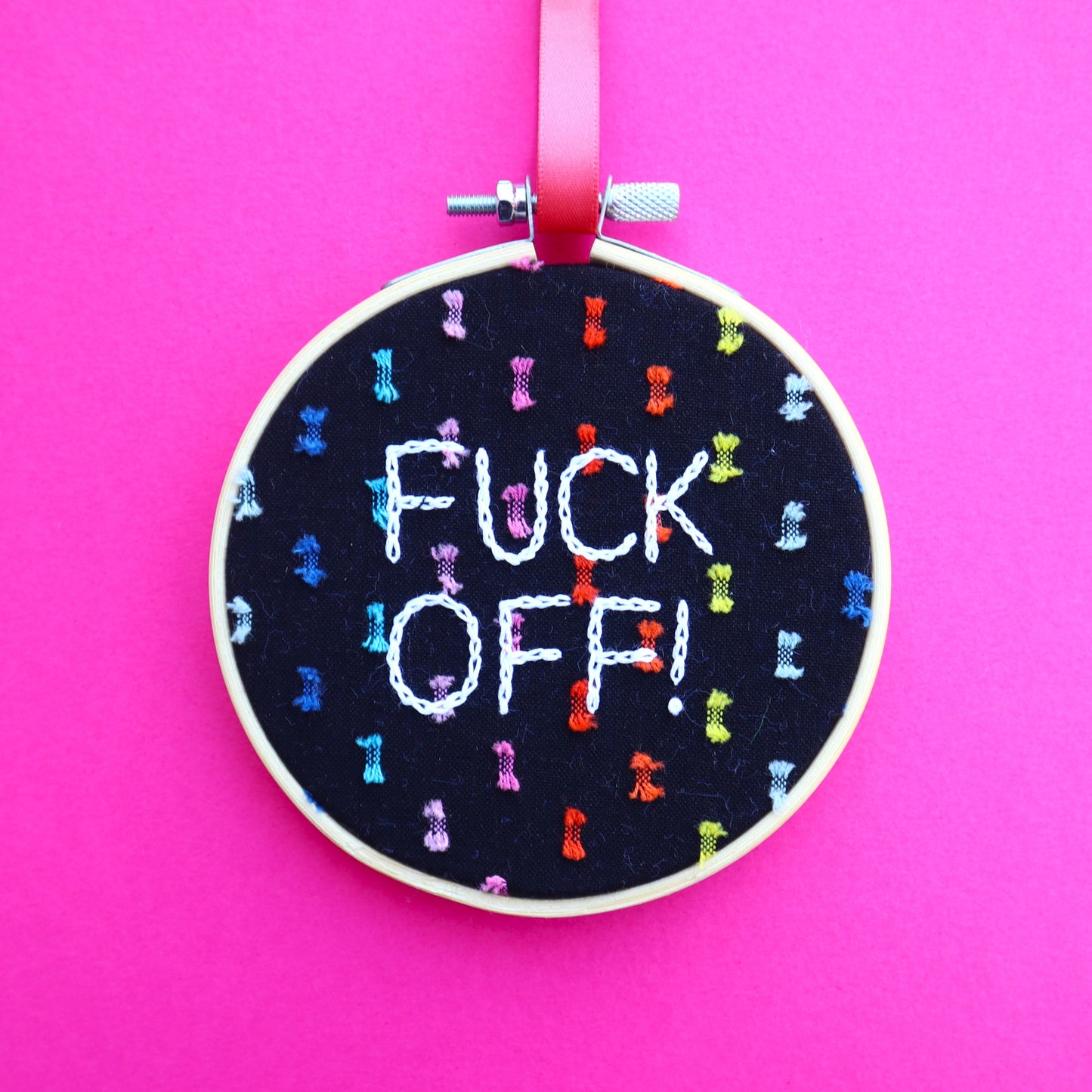 Custom Embroidered Hoop- Small