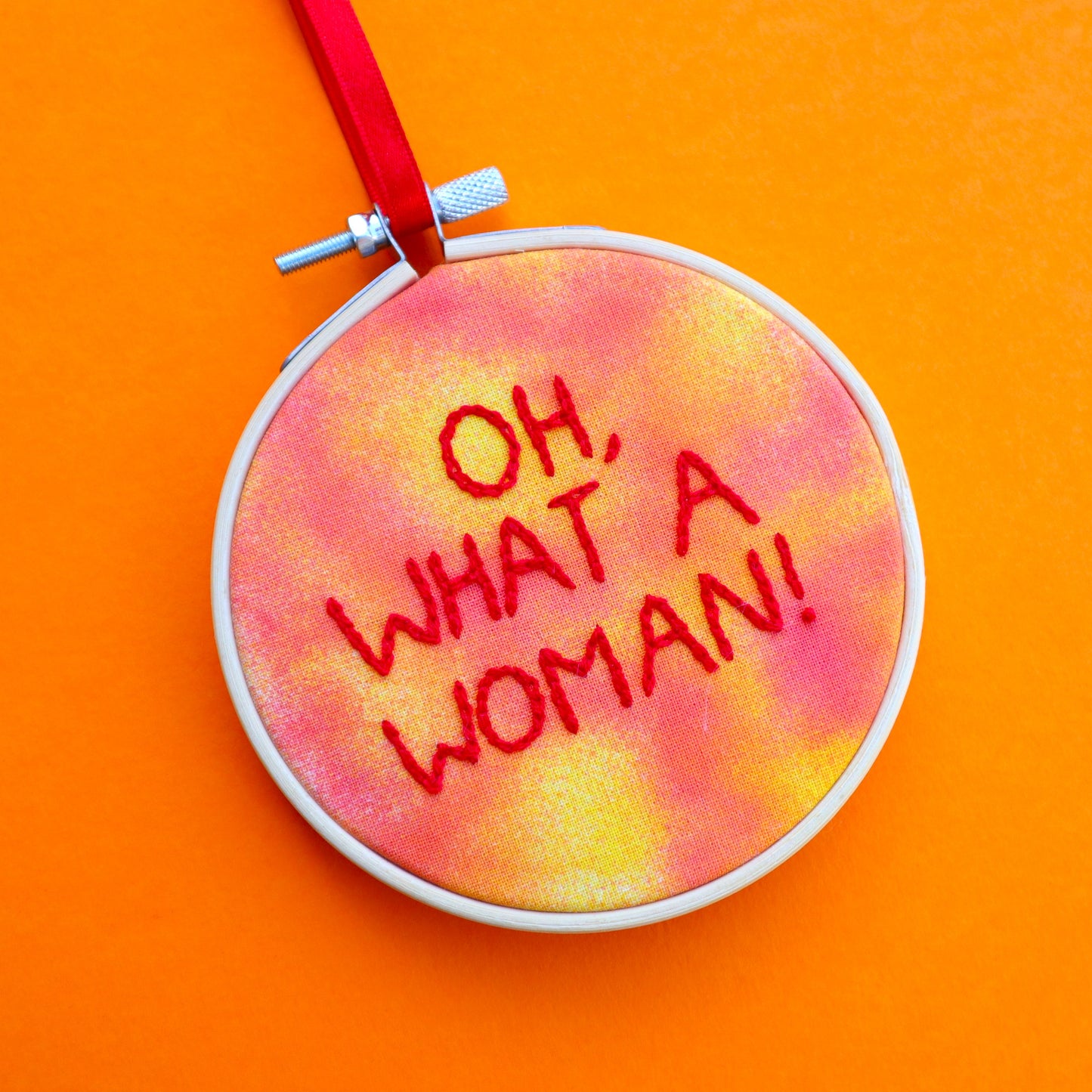 Custom Embroidered Hoop- Small