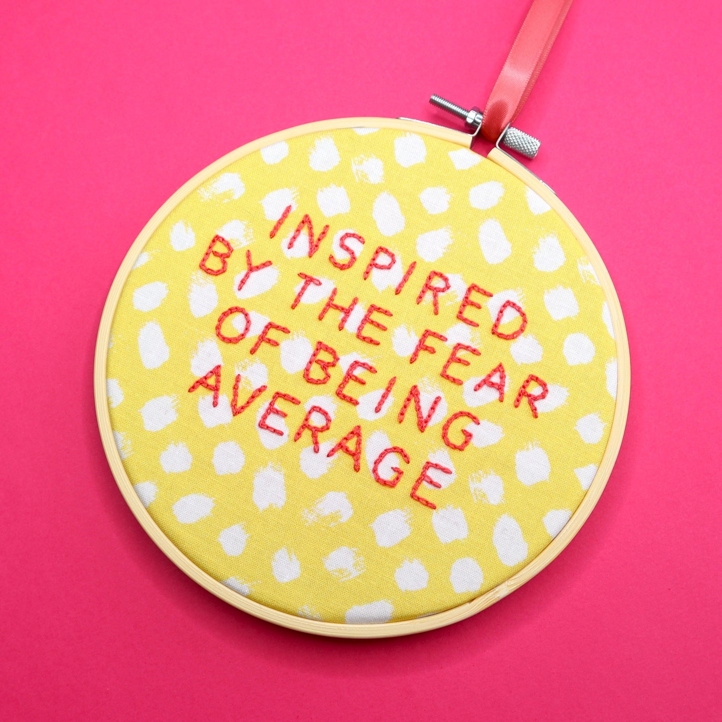Custom Embroidered Hoop- Large