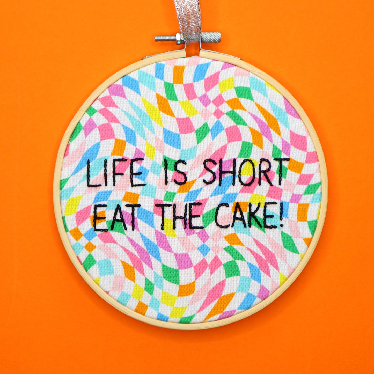 Custom Embroidered Hoop- Large