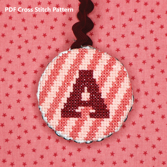 Striped Alphabet Cross Stitch Patterns