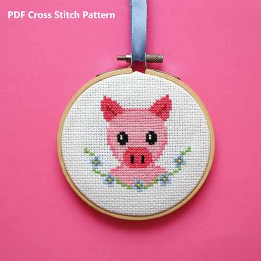 Pig Cross Stitch Pattern