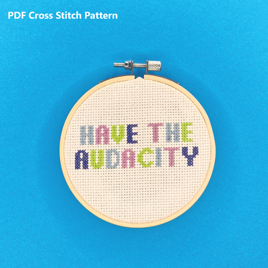 Audacity Cross Stitch Pattern