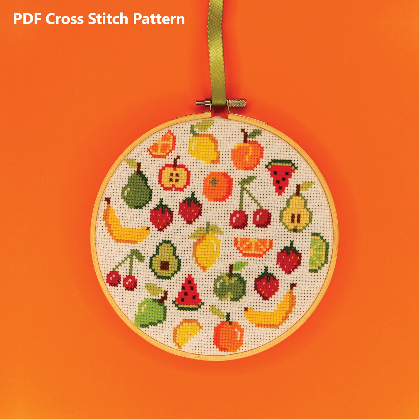 Fruit Medley Cross Stitch Pattern