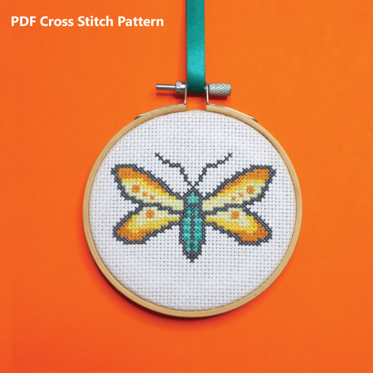 Moth Cross Stitch Pattern
