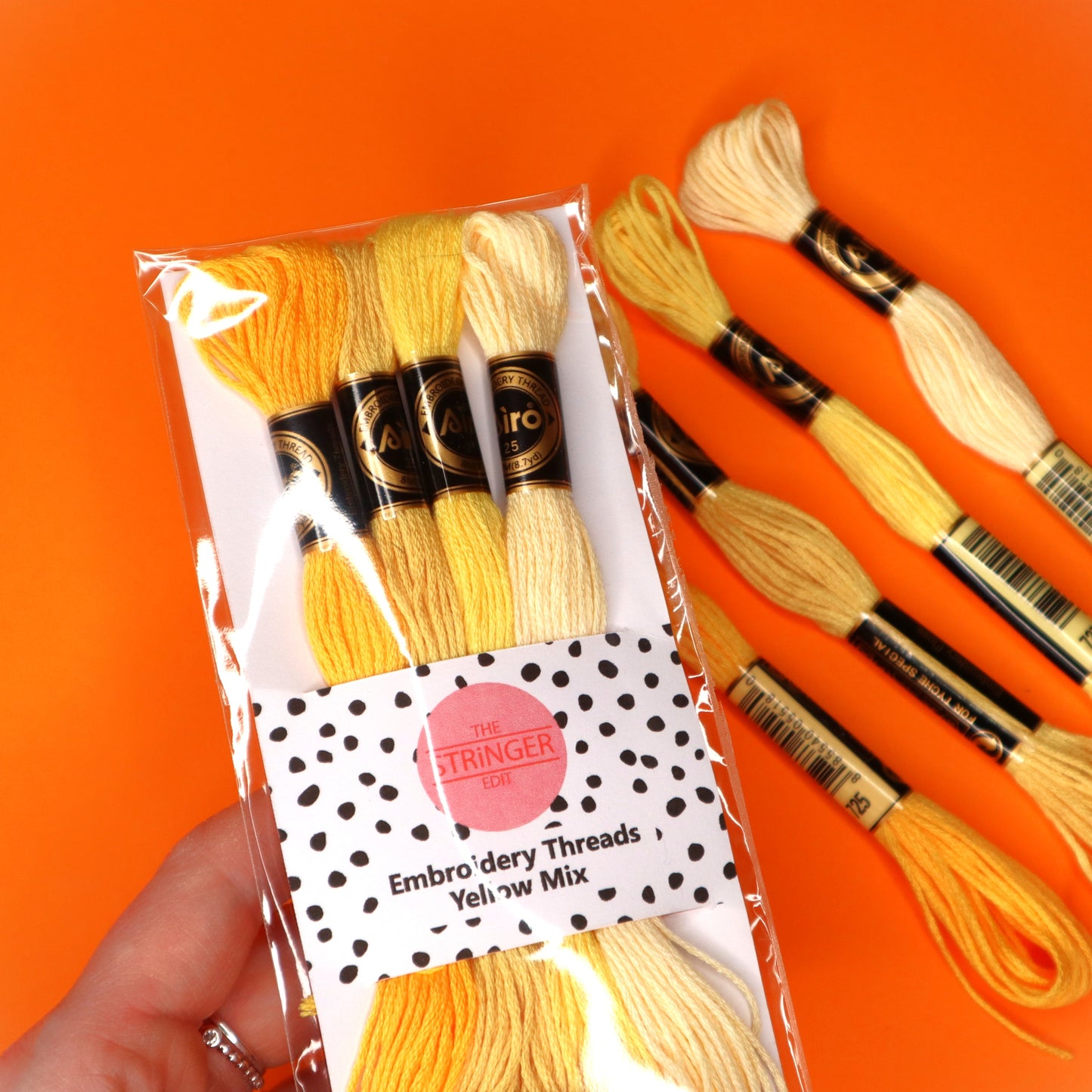 Embroidery Thread Pack- Yellow Mix