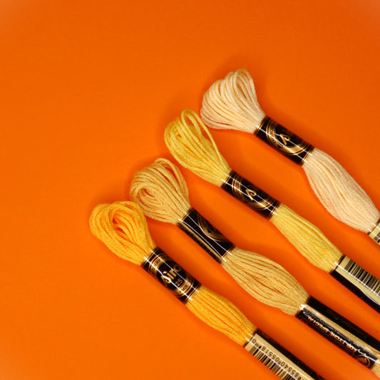 Embroidery Thread Pack- Yellow Mix