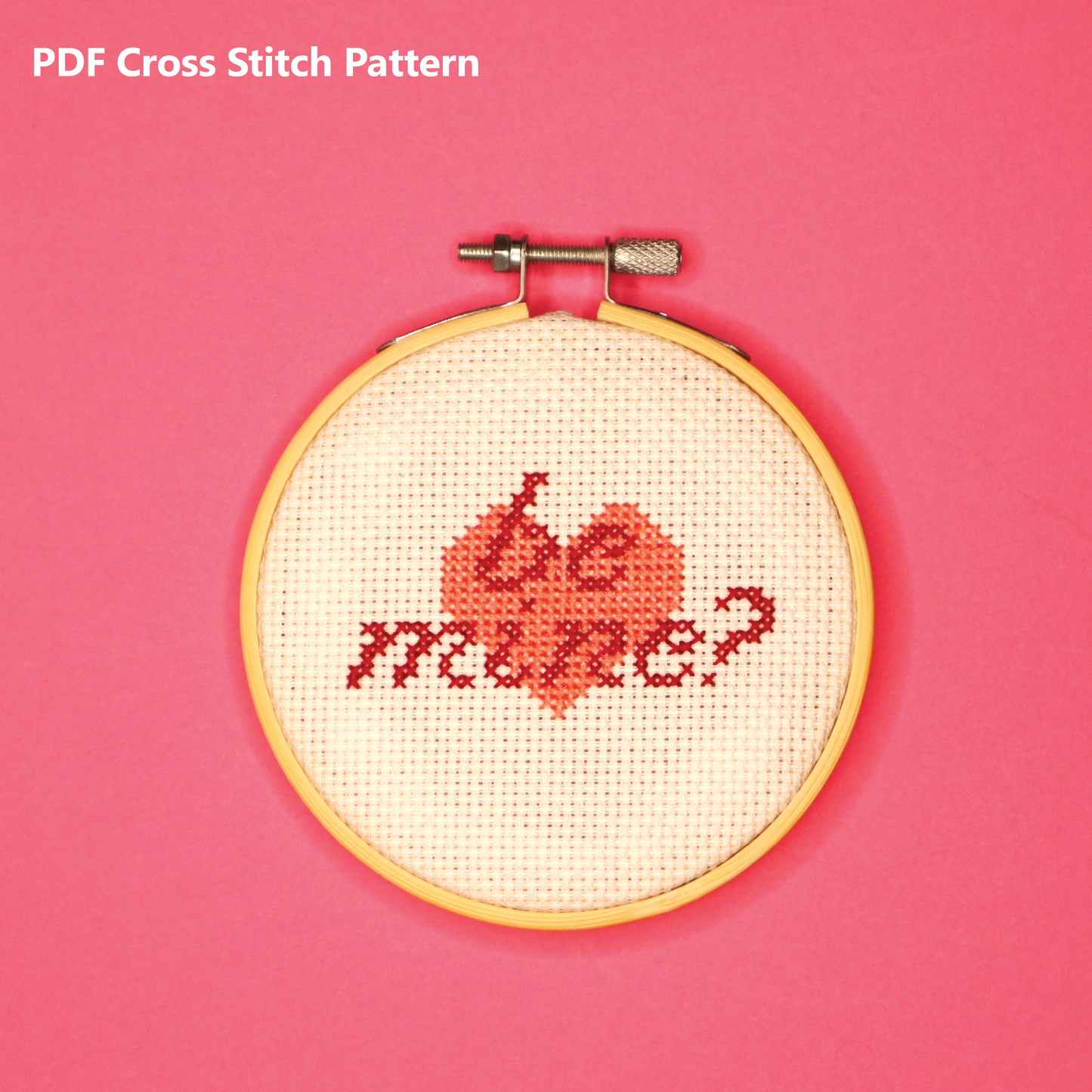 Be Mine? Cross Stitch Pattern