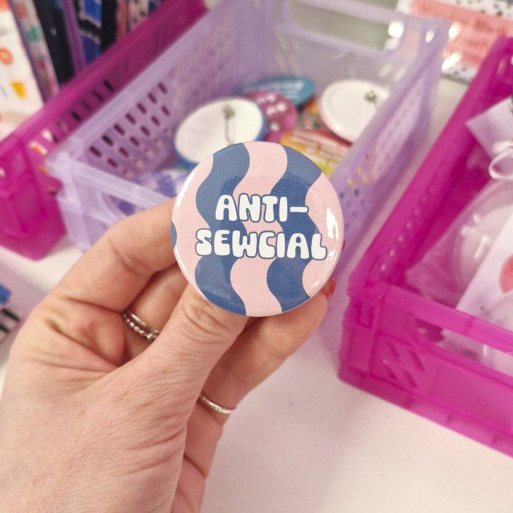Badge- "anti-sewcial"
