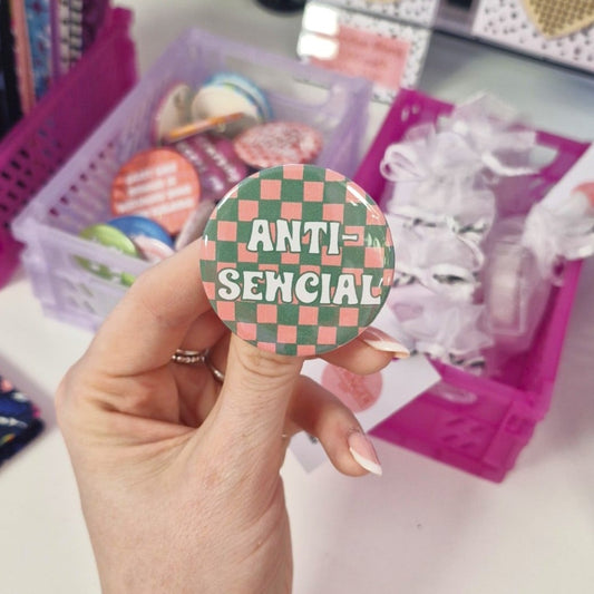 Badge- "anti-sewcial"
