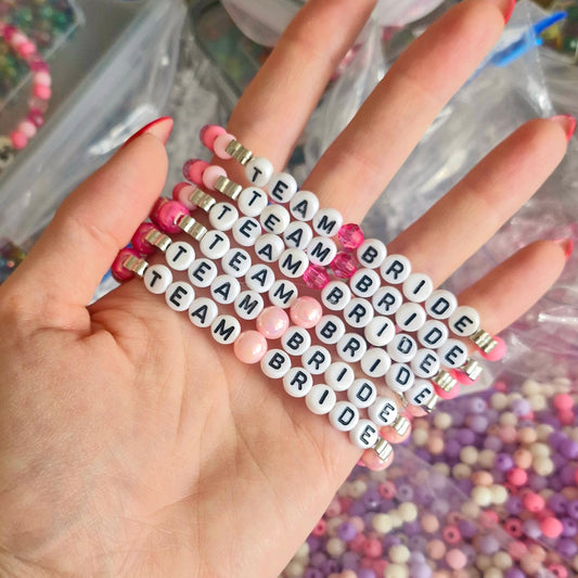 Letter beads - Bridal Party Titles