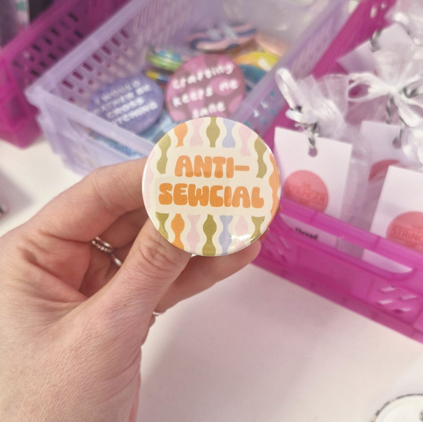 Badge- "anti-sewcial"