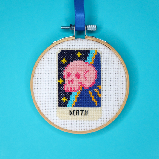 Pre-Order: Death Tarot Card Cross Stitch Kit