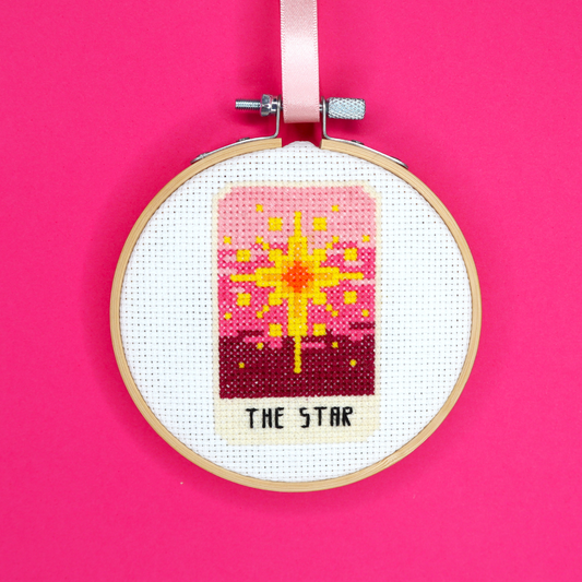 Pre-Order: The Star Tarot Card Cross Stitch Kit